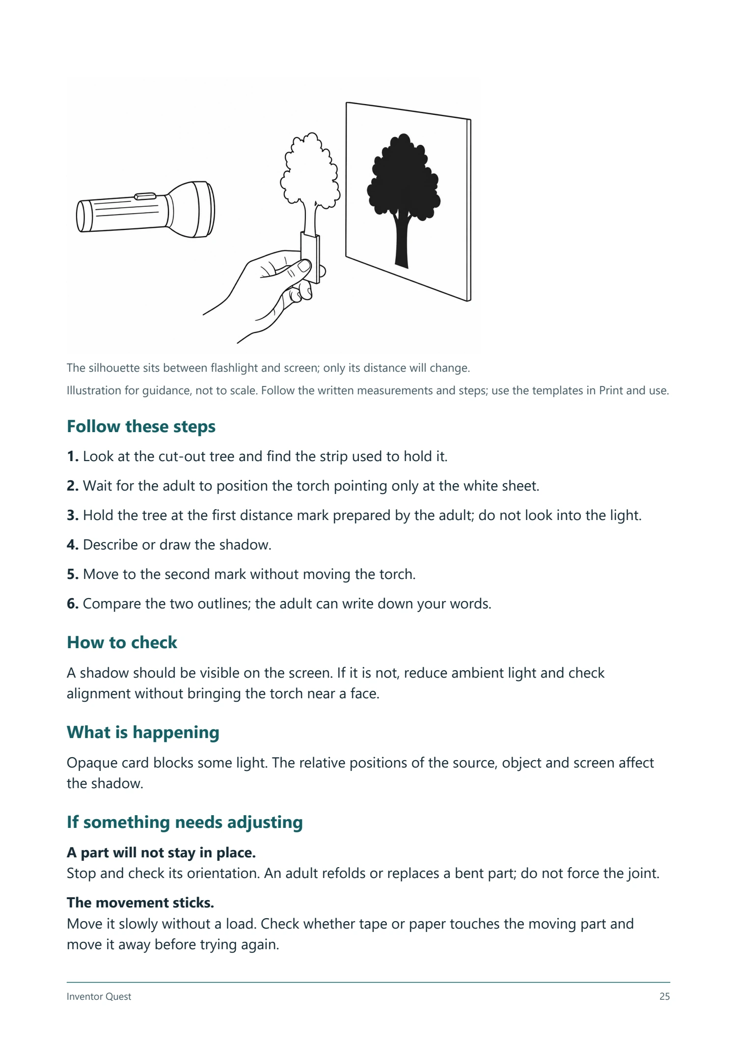 English PDF sample — Another activity: A shadow garden